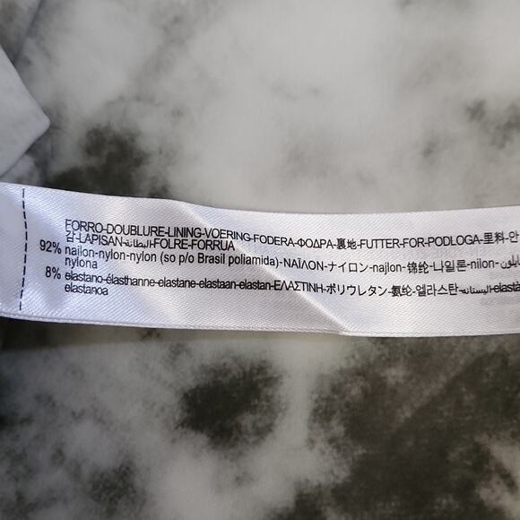 Zara Womens Green & White Tie Dye Flared Leggings Size SM Ankle Zipper Athletic - Picture 8 of 10